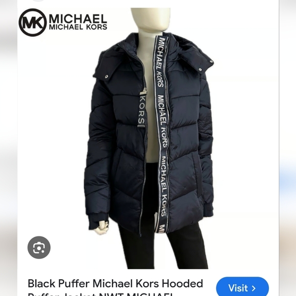 Michael Kors Jackets & Blazers - Michael Kors Puffer Oversize Jacket with Logo.pit To Pit 23".lenght 33"